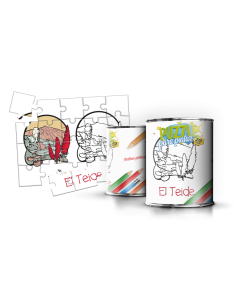 Puzzle de Pintar Infantil en Lata