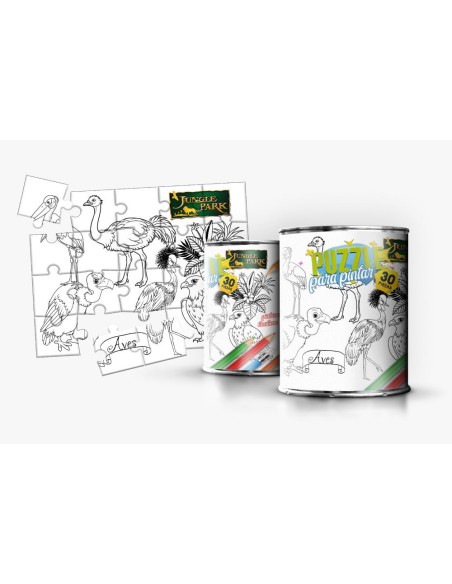 Puzzle de Pintar Infantil en Lata