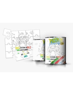 Puzzle de Pintar Infantil en Lata
