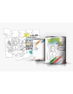 Puzzle de Pintar Infantil en Lata