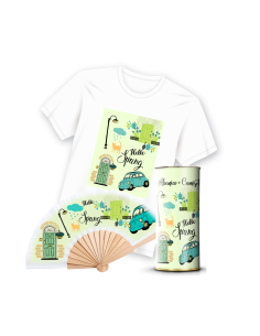 Camiseta & Abanico en Lata