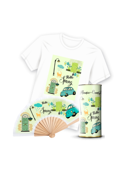 Camiseta & Abanico en Lata