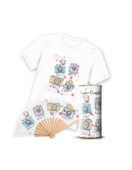 Camiseta & Abanico en Lata