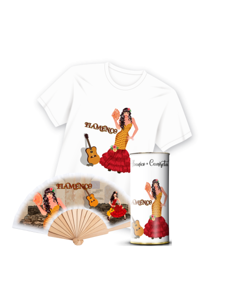 Camiseta & Abanico en Lata