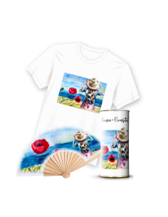 Camiseta & Abanico en Lata
