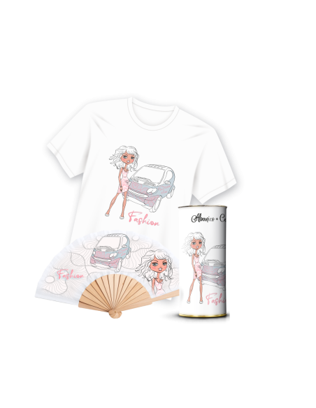 Camiseta & Abanico en Lata