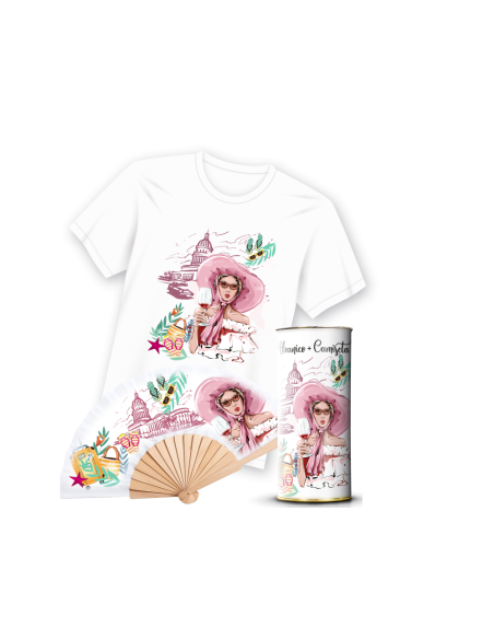 Camiseta & Abanico en Lata