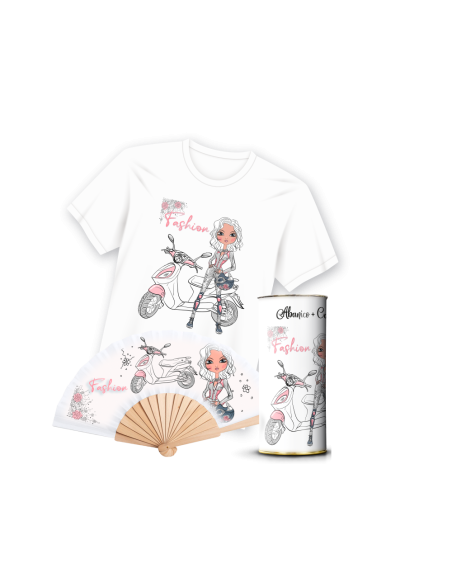 Camiseta & Abanico en Lata
