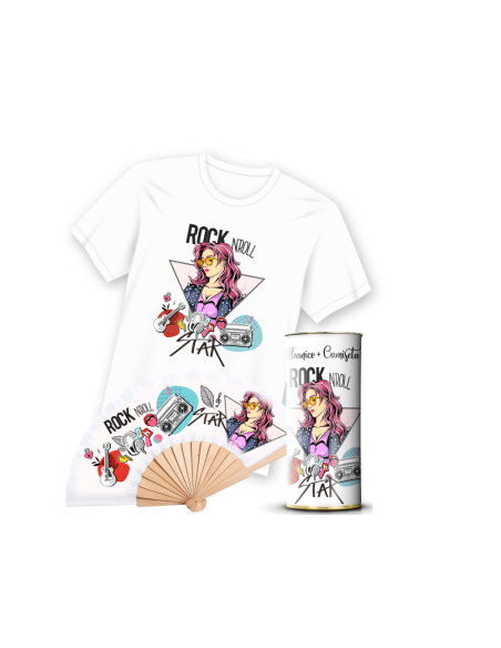Camiseta & Abanico en Lata