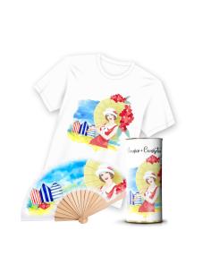 Camiseta & Abanico en Lata