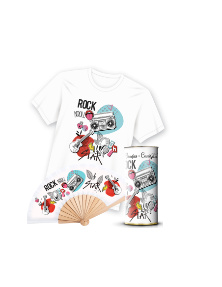 Camiseta & Abanico en Lata