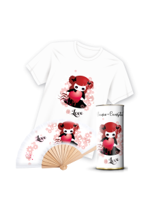 Camiseta & Abanico en Lata