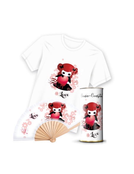 Camiseta & Abanico en Lata