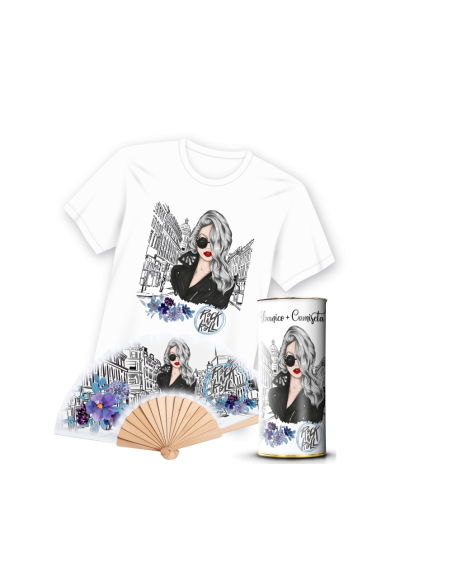 Camiseta & Abanico en Lata