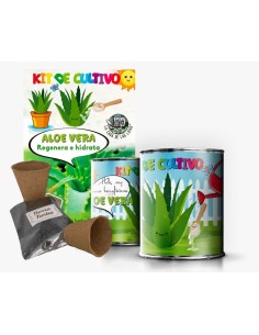 Kit Huerto Infantil Aloe Vera en Lata