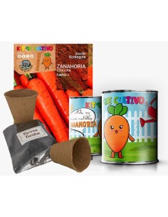 Kit Huerto Infantil Zanahoria en Lata