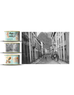 Postal Puzzle Vintage en Lata