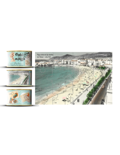 Postal Puzzle Vintage en Lata