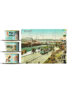 Postal Puzzle Vintage en Lata